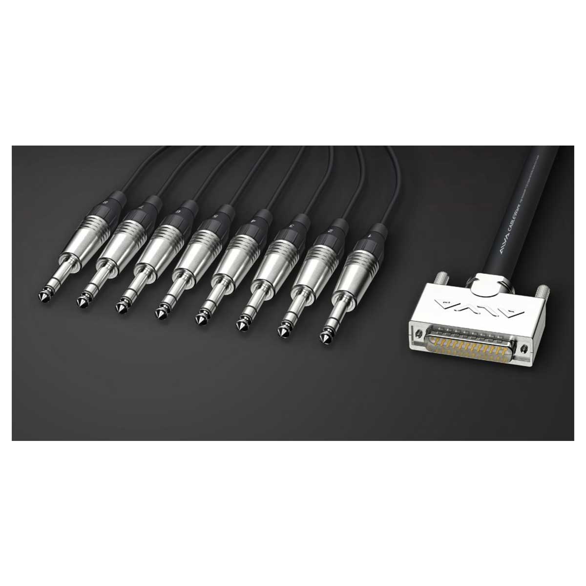 ALVA D-Sub25 male to 8 x TRS D-Sub male <> stereo plug 6.3 mm