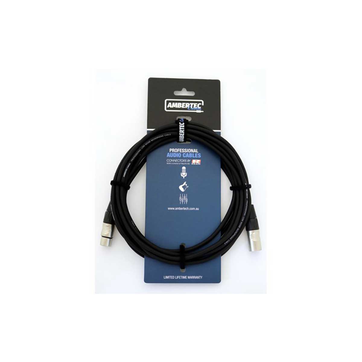 Ambertec Microphone cable with REAN XLR Connector M-F