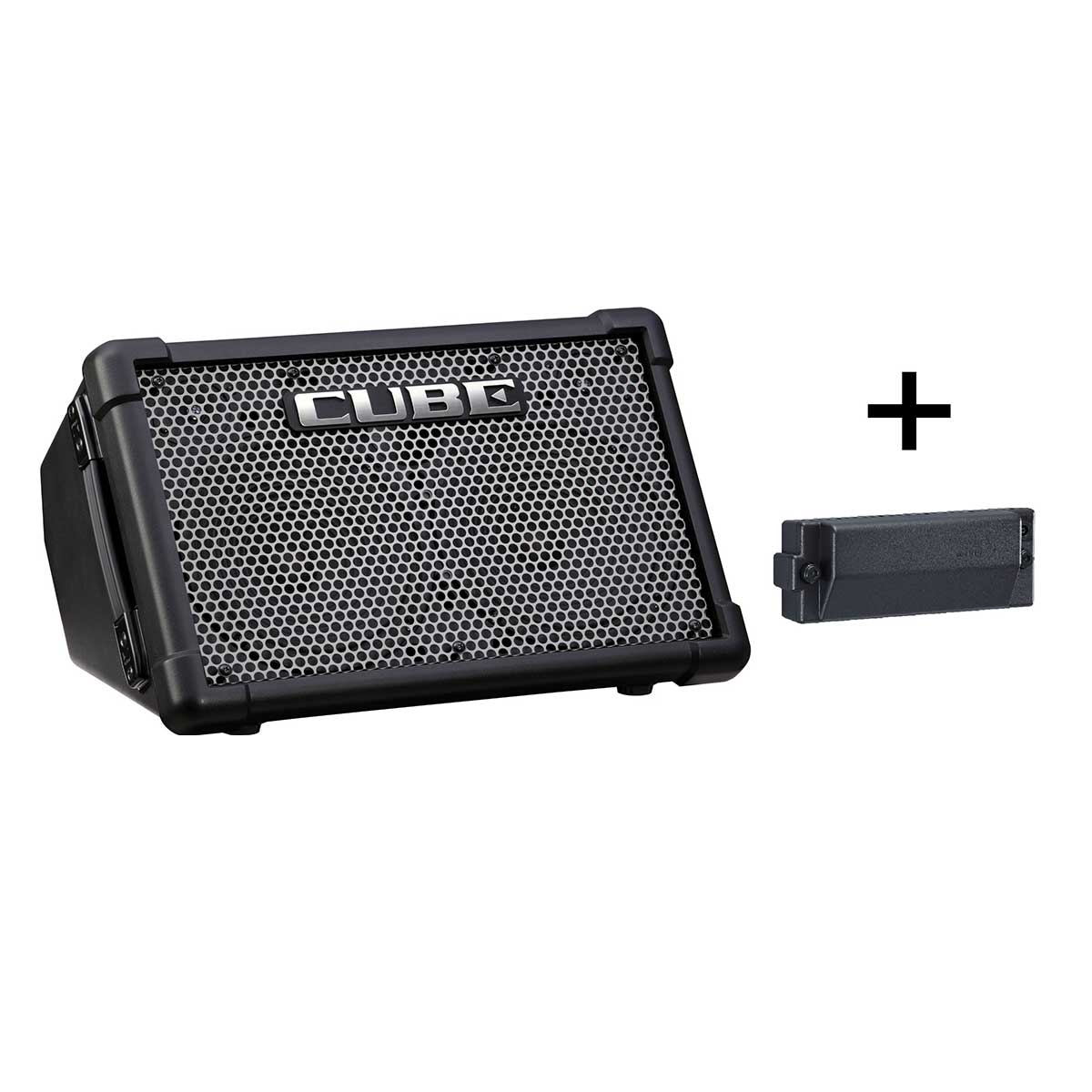 Roland CUBE Street EX with the rechargeable battery pack