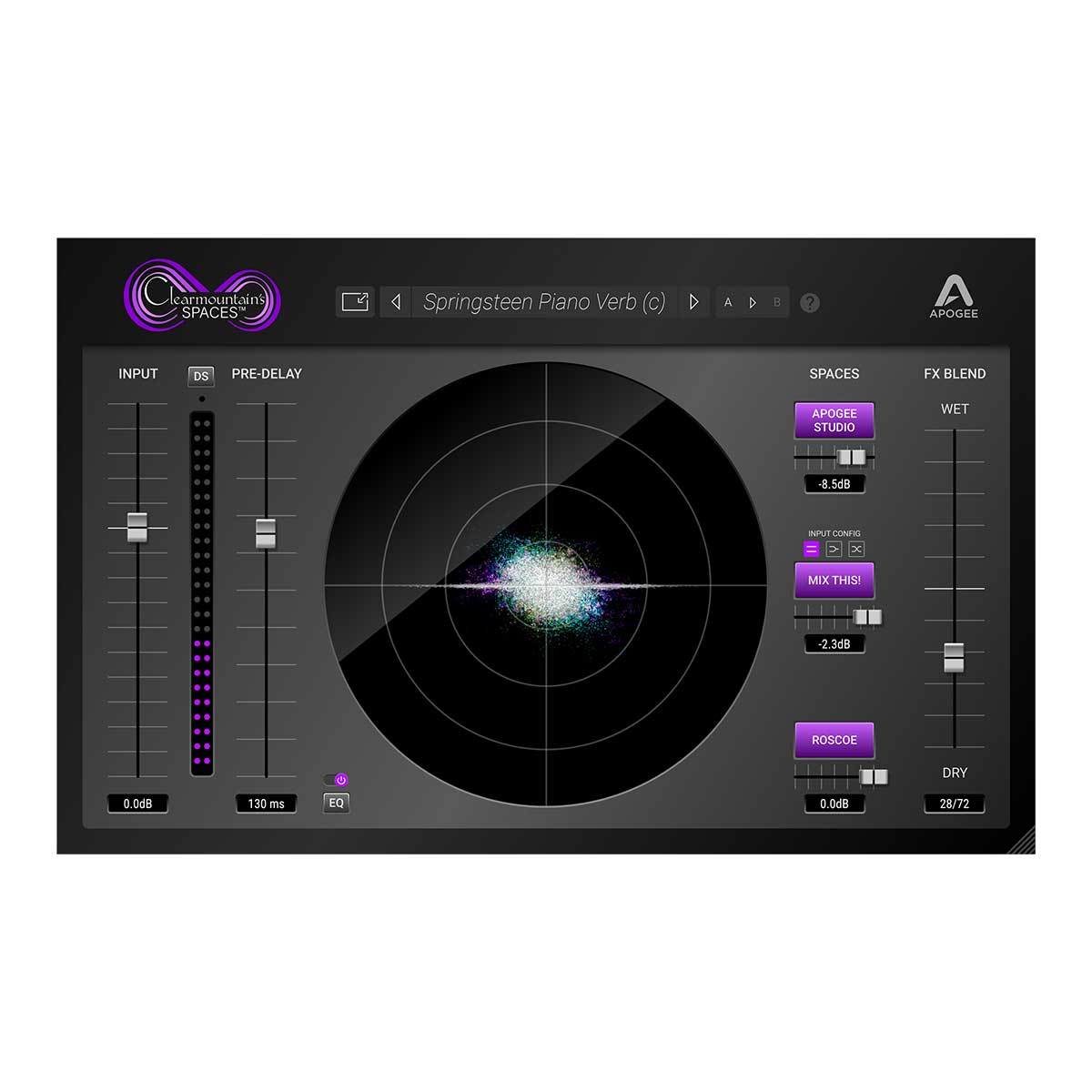 Apogee Clearmountain's Spaces - Bob Clearmountain's Custom Reverb Software Download