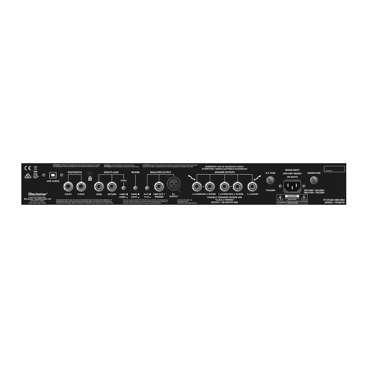 Blackstar HT Stage 100H MkII 100W Guitar Amp Head