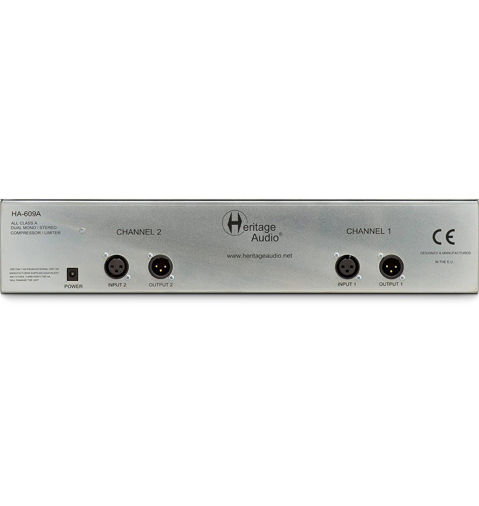 Heritage Audio HA-609A Dual Mono / Stereo Diode Bridge Compressor Limiter
