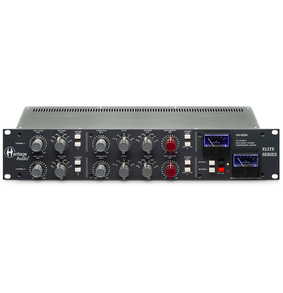 Heritage Audio HA-609A Dual Mono / Stereo Diode Bridge Compressor Limiter