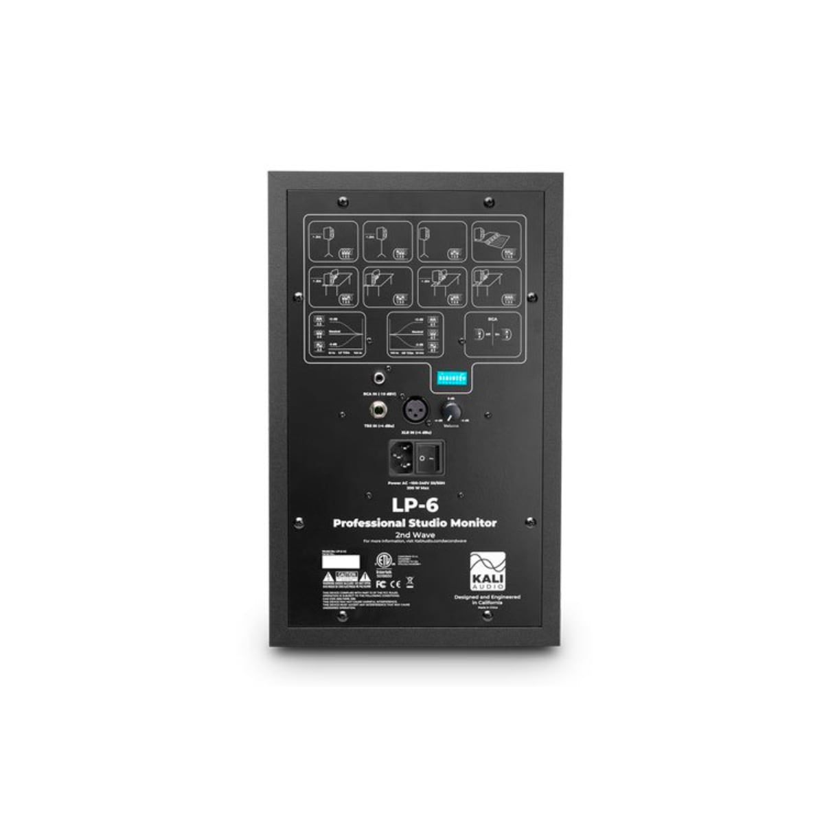 Kali Audio LP-6 6.5" 2nd Wave 2-Way Active Studio Monitor - Black (Single)