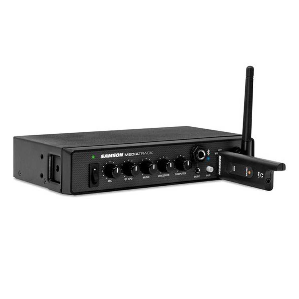 Samson Mediatrack 4-channel 1U half-rack stereo line mixer