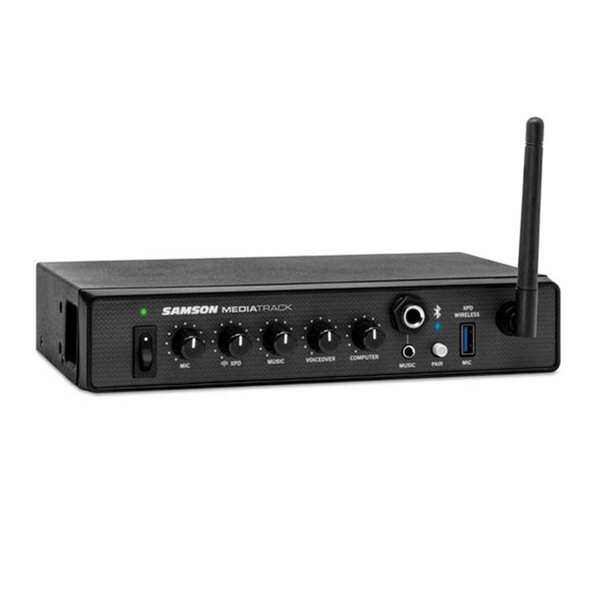 Samson Mediatrack 4-channel 1U half-rack stereo line mixer