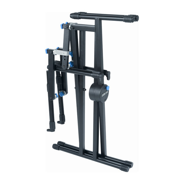 Quik Lok QL723 ProSeries double braced, triple tier keyboard stand - Black