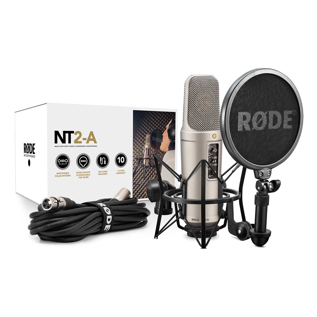 RODE NT2-A Multi-Pattern Dual 1" Condenser Microphone