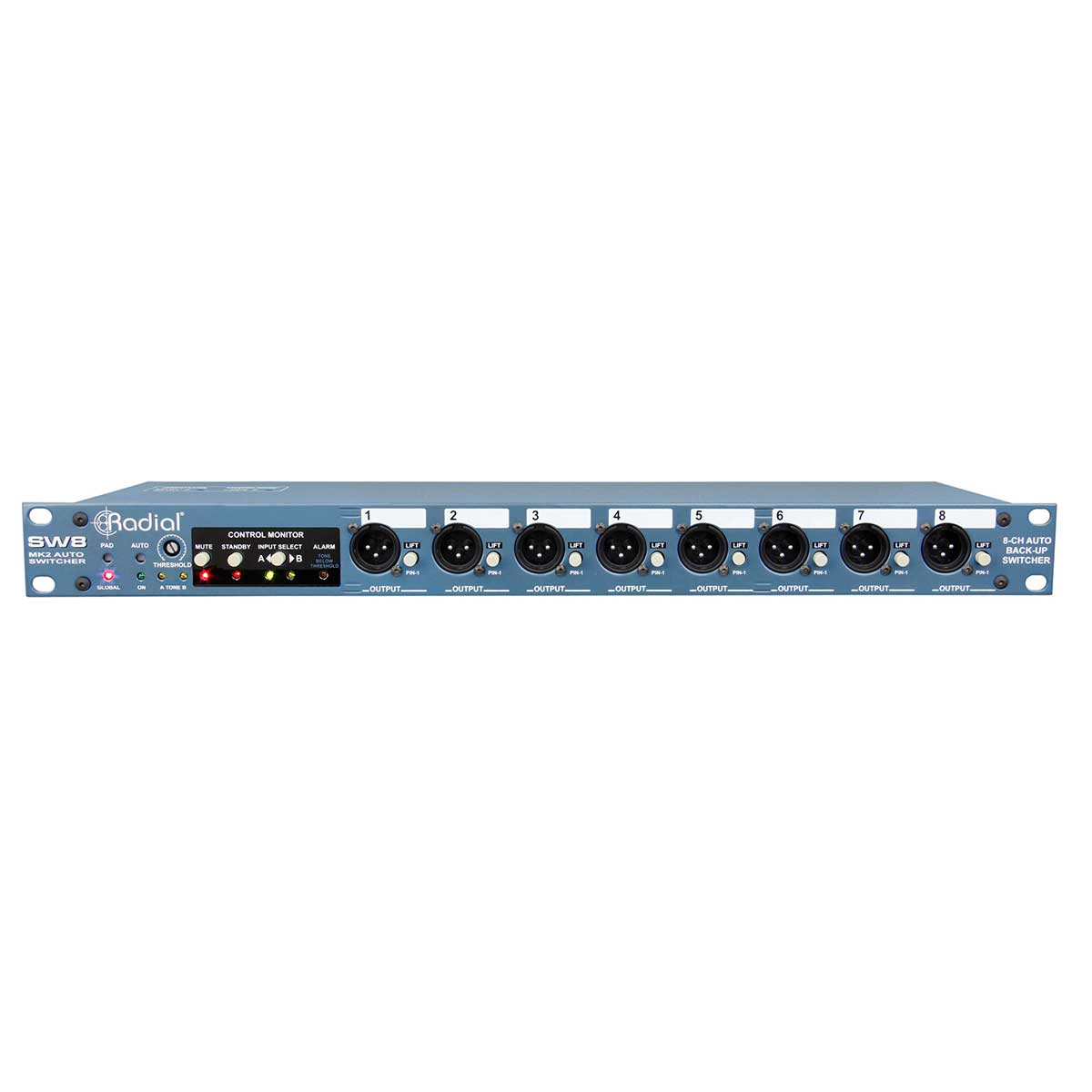 Radial Switch Radial Engineering Switch 8 8-ch backing track switcher with D-Subs ...