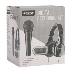 Shure Digital Recording Kit includes PGA58 mic, XLR cable, MVi Interface & SRH240A