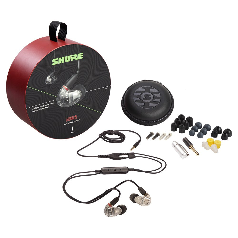 Shure AONIC 5 Sound Isolating Earphones (Clear)