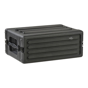 SKB 4U Shallow Roto Rack with Steel rails closed with lid
