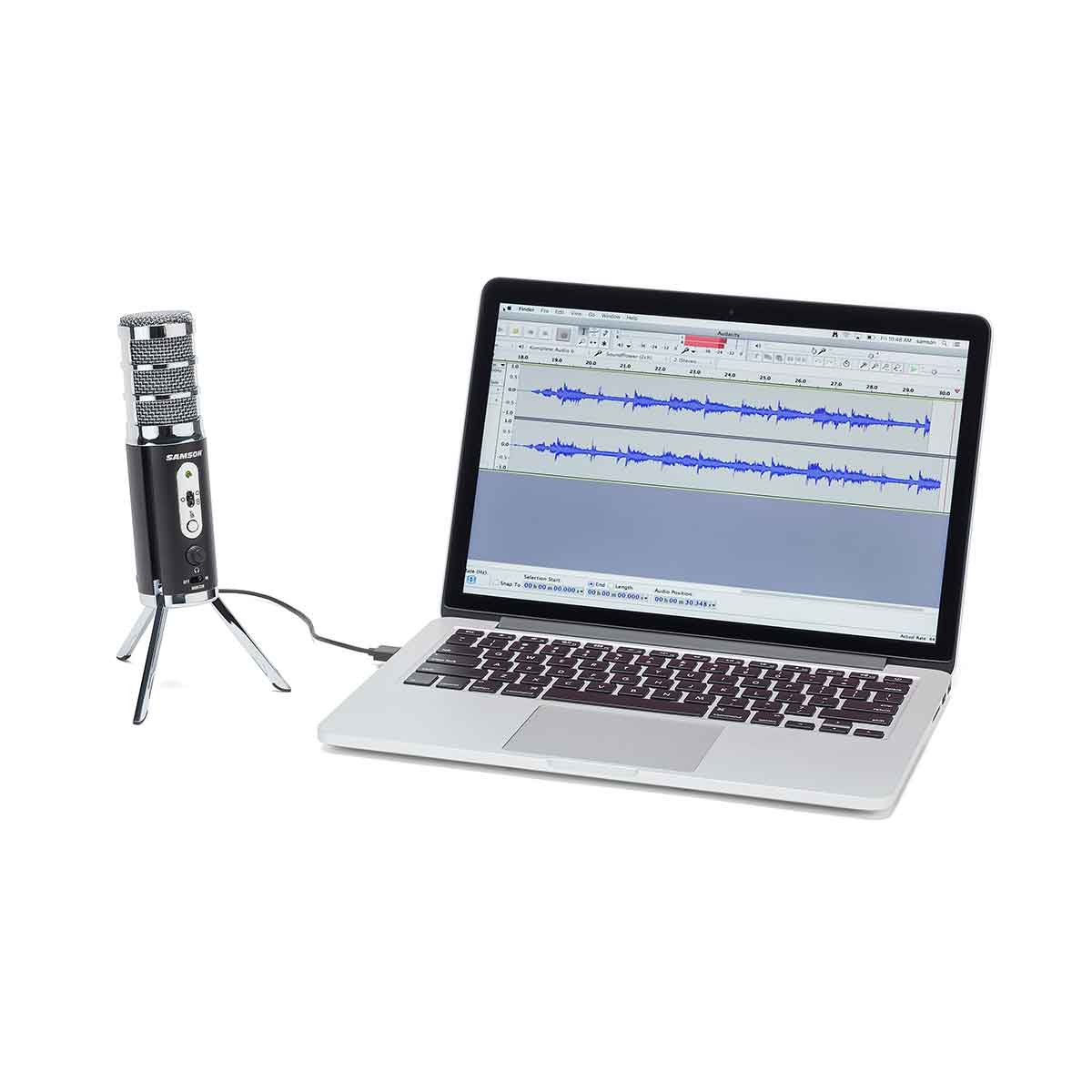 Samson Satellite Multi Pattern Dual Capsule USB IOS Mic with MacBook