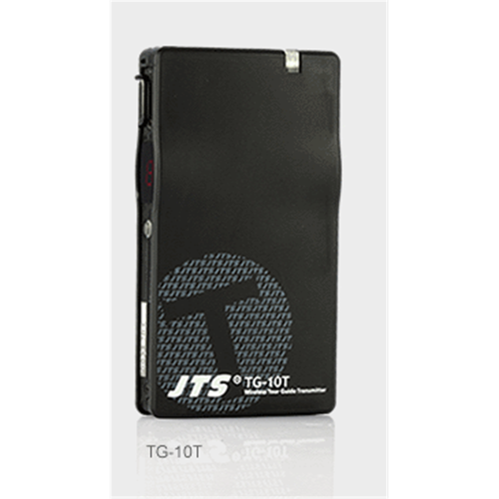 JTS. TG-10T tour guide portable tx with CM-801S microphone 520-544MHz