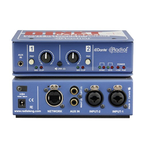 Radial DiNET DAN TX2 2-Channel Audio Transmitter