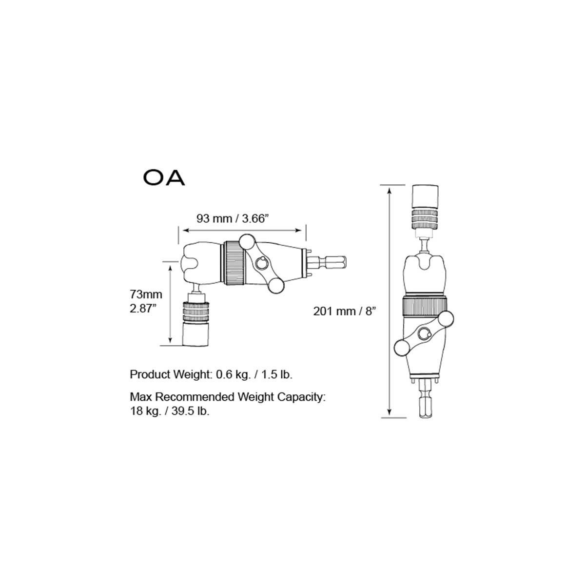 Triad-Orbit OA Orbital Boom with IO Quick-Change Coupler