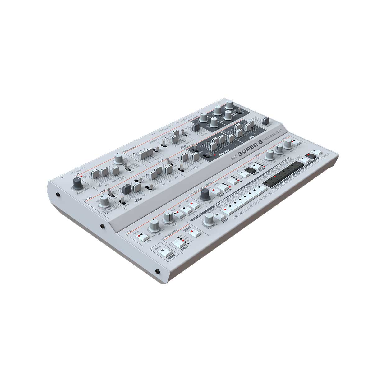 UDO Super 6 12 Voice Analog Hybrid Desktop Synthesizer