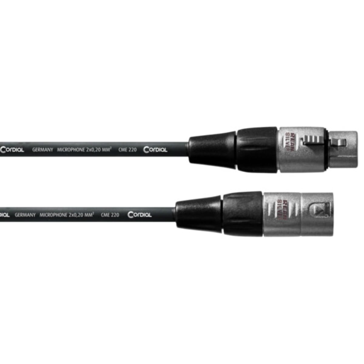 Cordial XLR Male to XLR Female Cable 3-pins