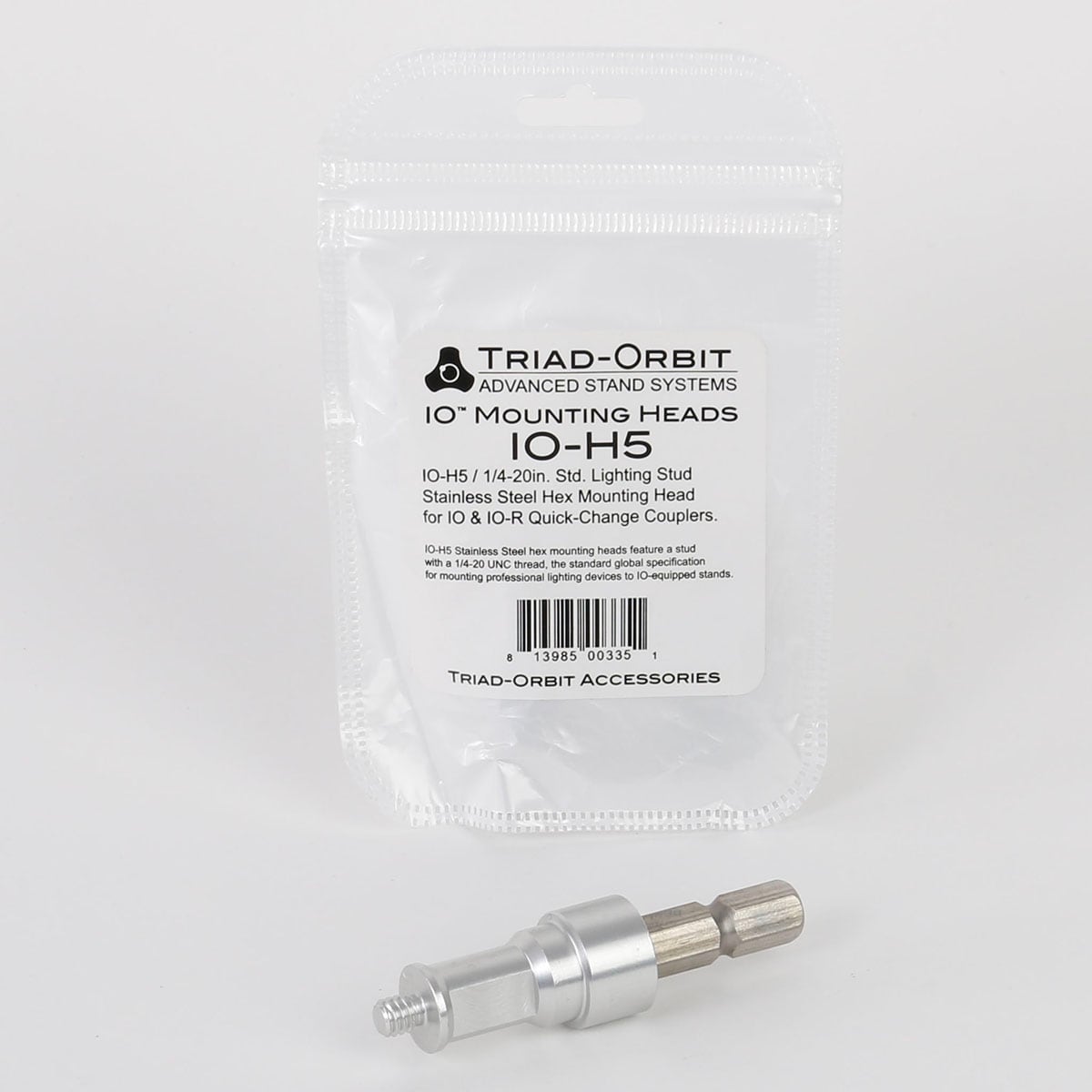 Triad-Orbit IO-H5 Lighting Quick-Change Coupler Head, Brass