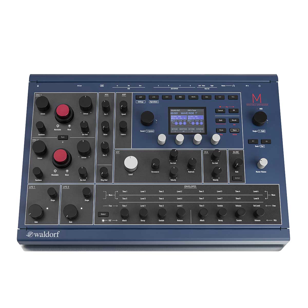 Waldorf M Four-part multitimbral Wavetable Synthesizer - Display Stock