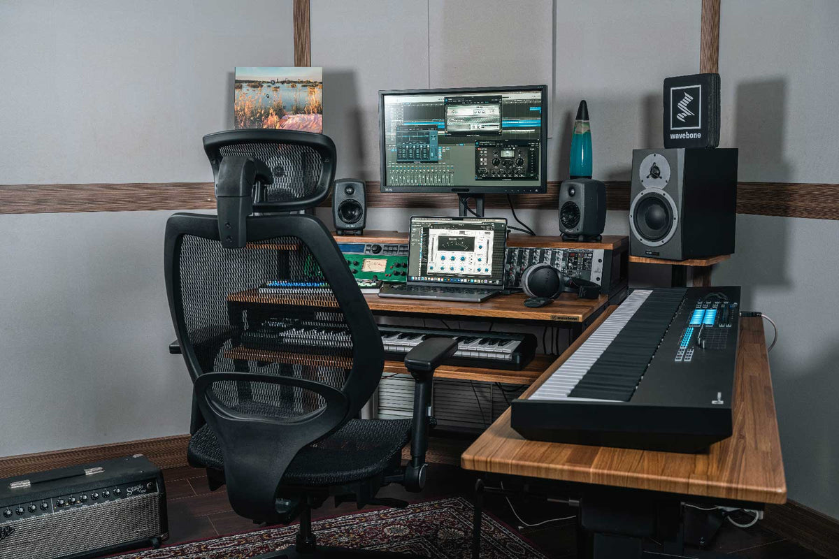 Wavebone Hover 1400 Height Adjustable Keyboard Trolley