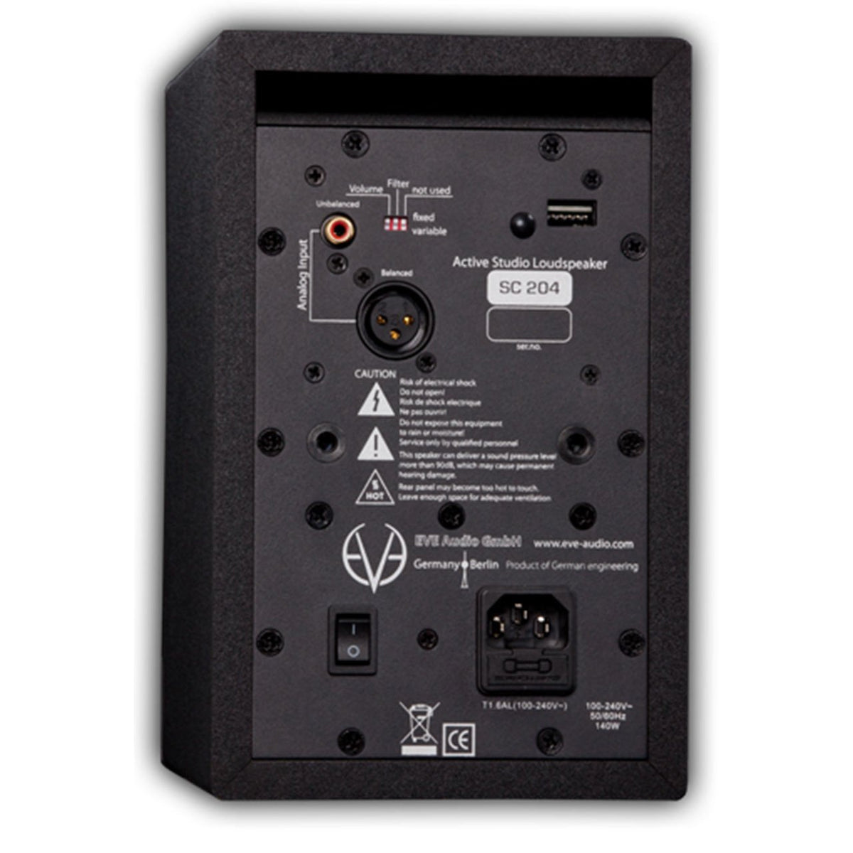 Active Studio Monitors - Eve Audio SC204 2-Way 4" Monitor (PAIR)