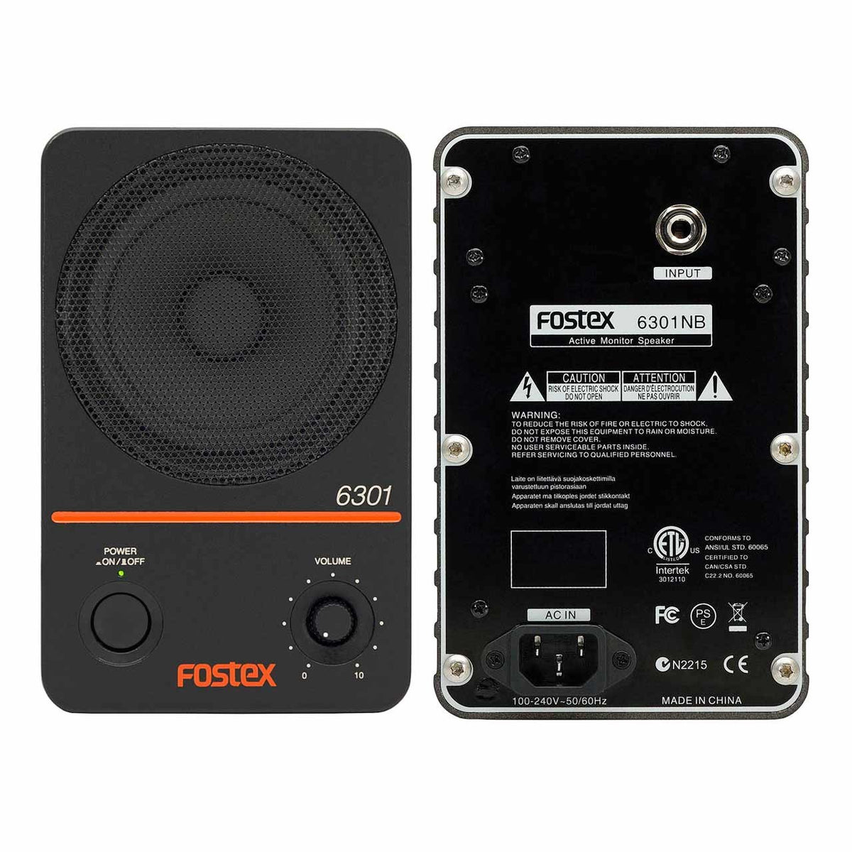 Active Studio Monitors - Fostex 6301N Series Active Monitor