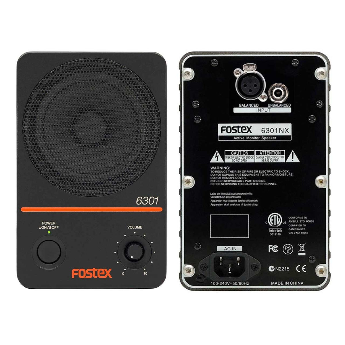Active Studio Monitors - Fostex 6301N Series Active Monitor