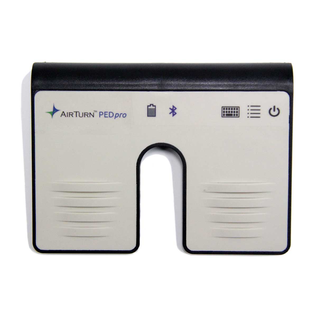 AirTurn PEDpro Low-profile, silent, and portable wireless foot switch.