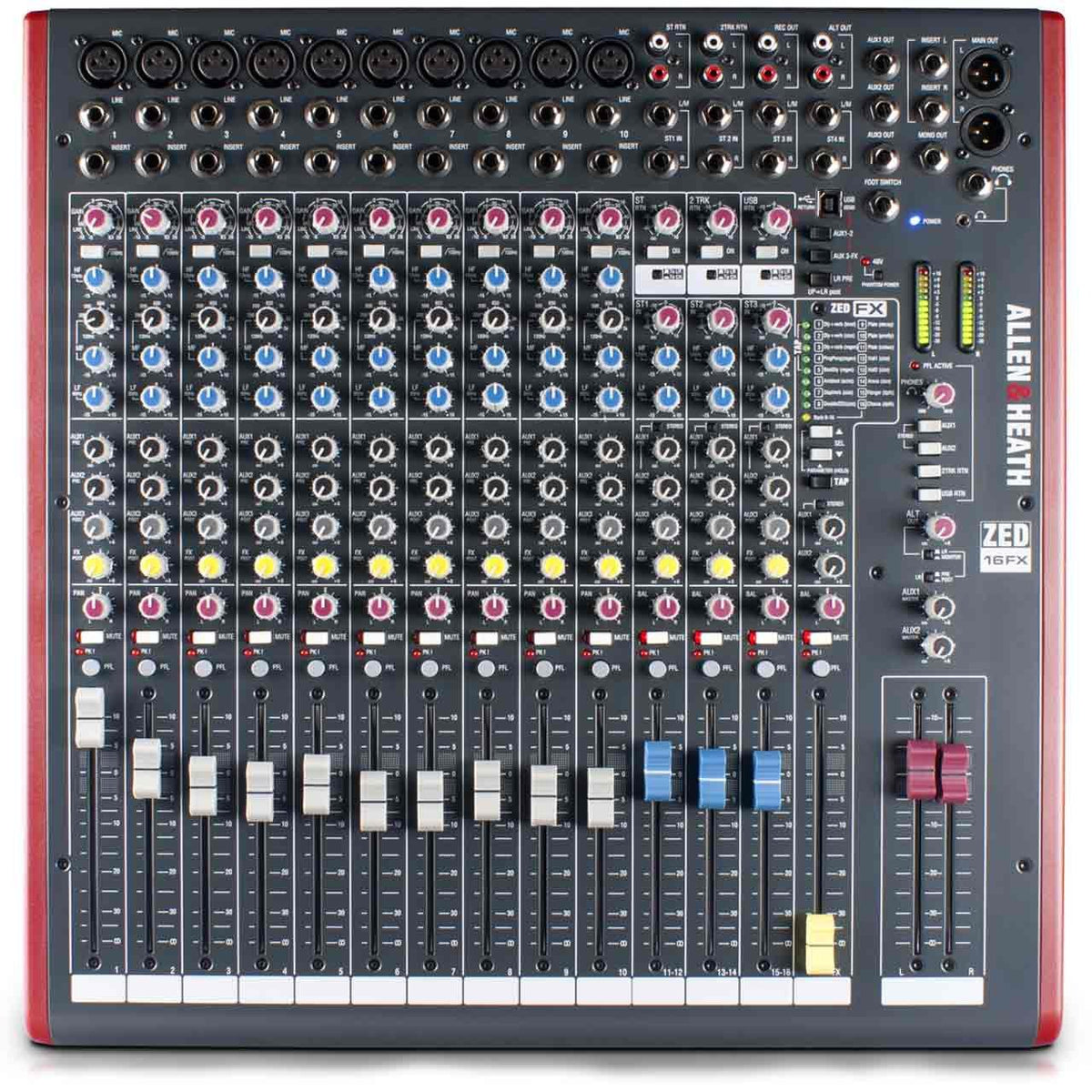 Analog Mixers - Allen & Heath ZED-16FX - Analogue Mixer With USB
