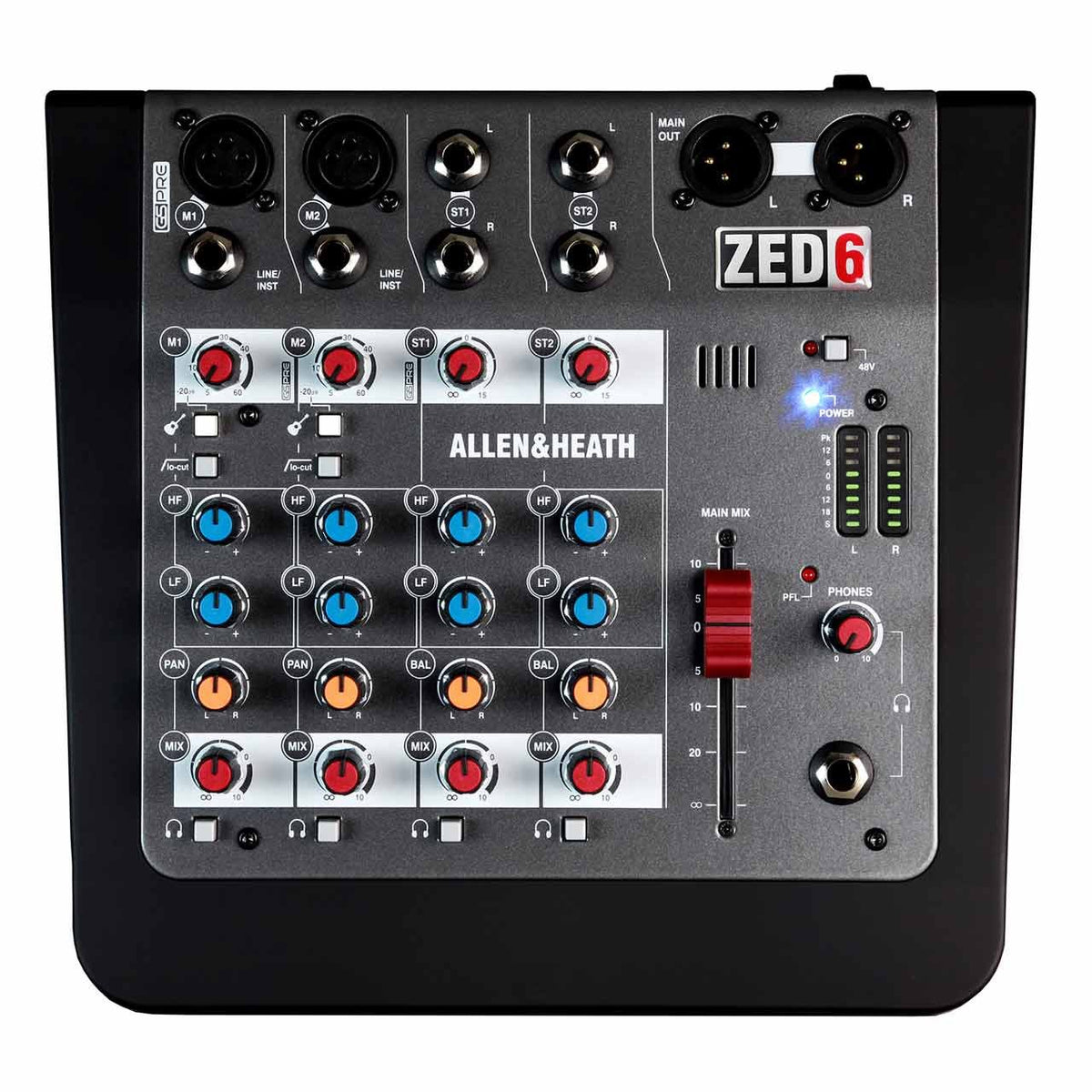 Analog Mixers - Allen & Heath ZED-6 Compact 6 Input Analogue Mixer