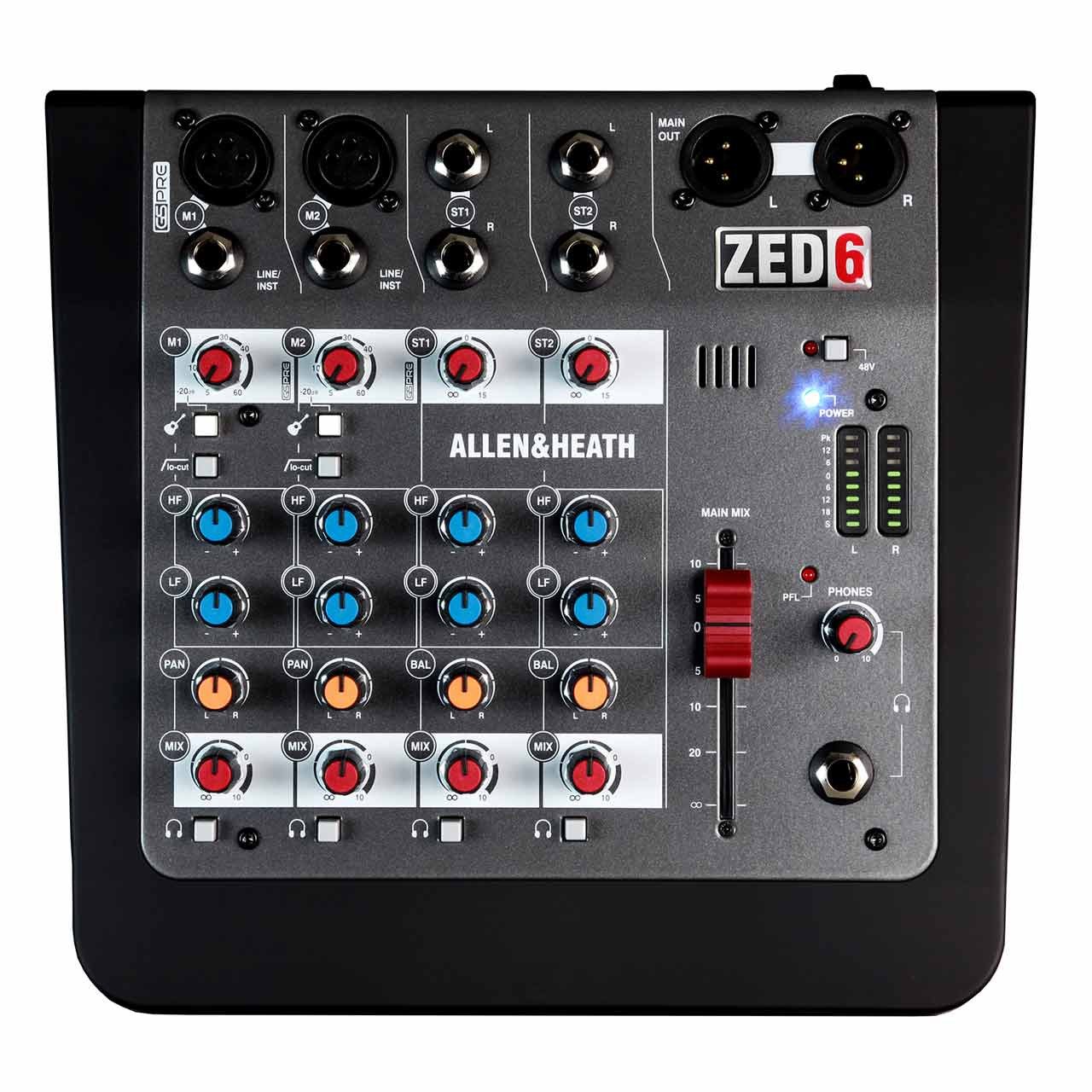 Analog Mixers - Allen & Heath ZED-6 Compact 6 Input Analogue Mixer