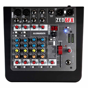 Analog Mixers - Allen & Heath ZED-6FX  Compact 6 Input Analogue Mixer With FX