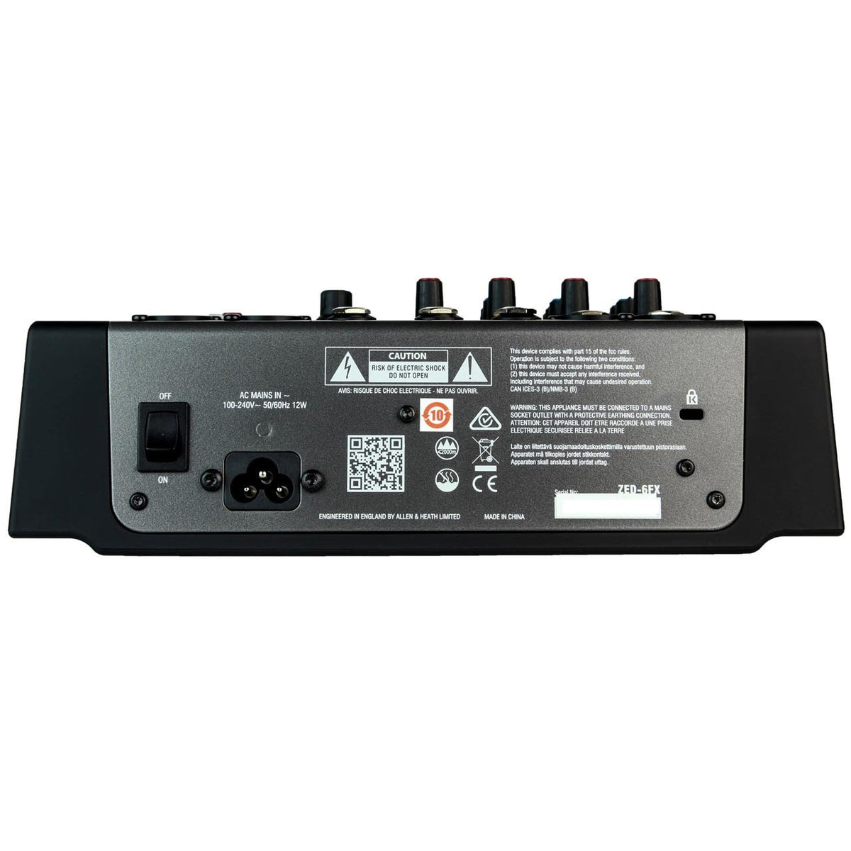 Analog Mixers - Allen & Heath ZED-6FX  Compact 6 Input Analogue Mixer With FX