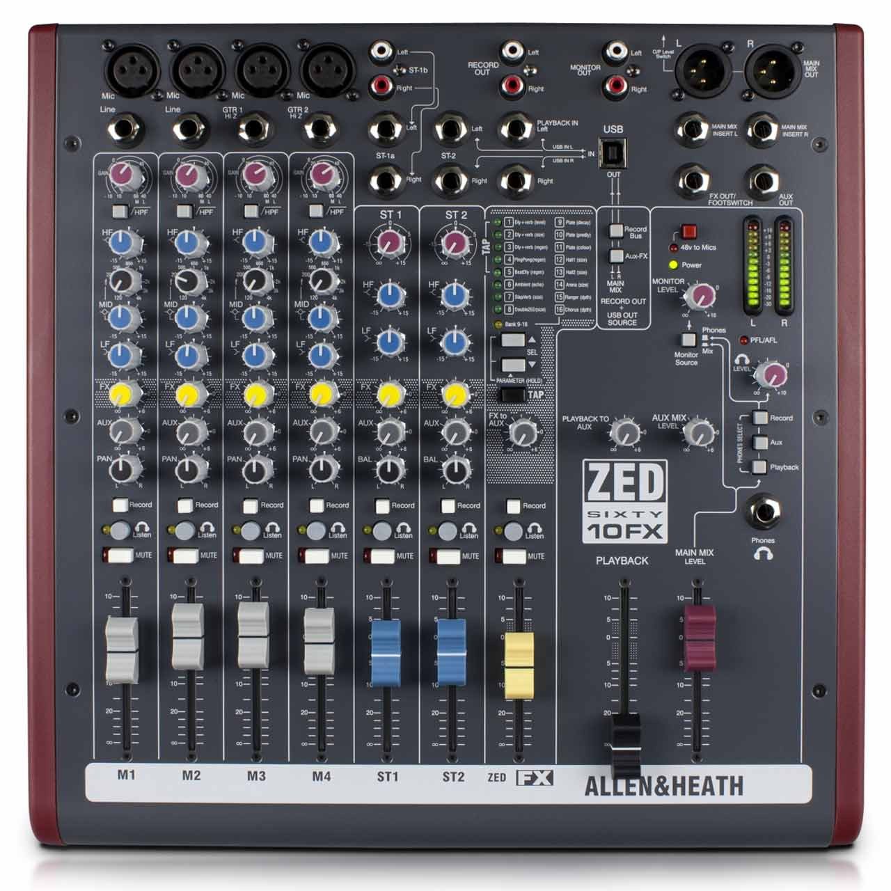 Analog Mixers - Allen & Heath ZED60-10FX - Analogue Mixer
