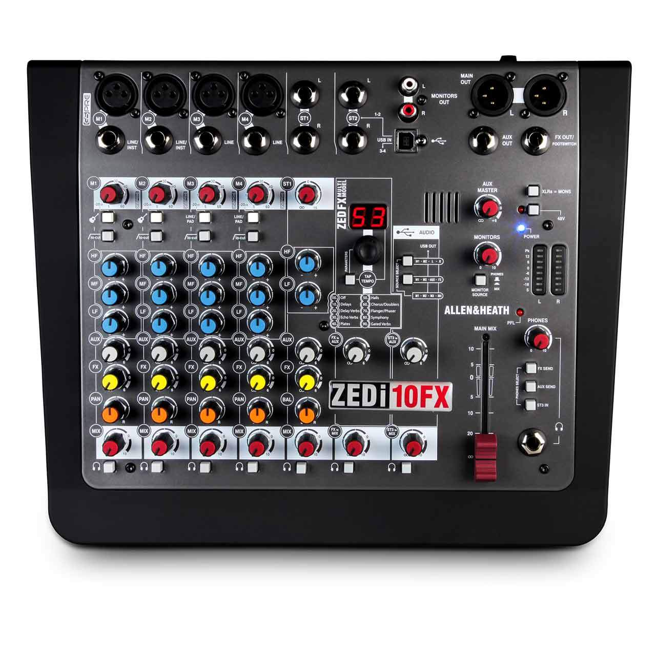 Analog Mixers - Allen & Heath ZEDi-10FX Hybrid Compact Mixer/USB Interface /w FX