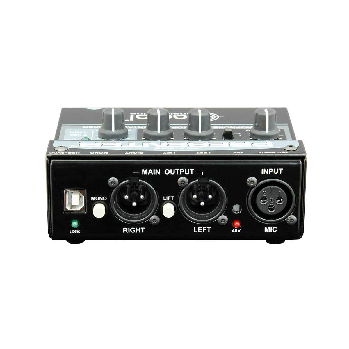 Analog Mixers - Radial Engineering Presenter Microphone & Laptop Presentation Mixer