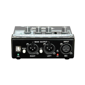 Analog Mixers - Radial Engineering Presenter Microphone & Laptop Presentation Mixer