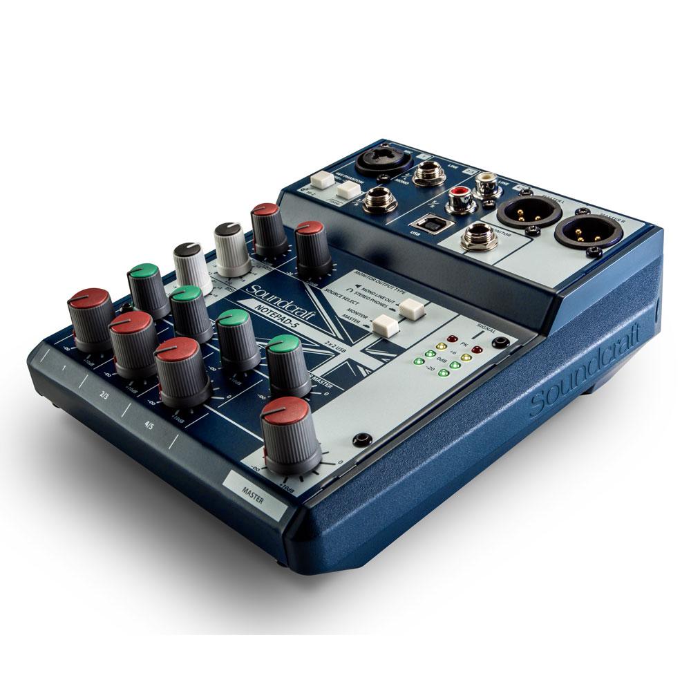 Soundcraft Notepad5 Smallformat Analog Mixer Sounds Easy