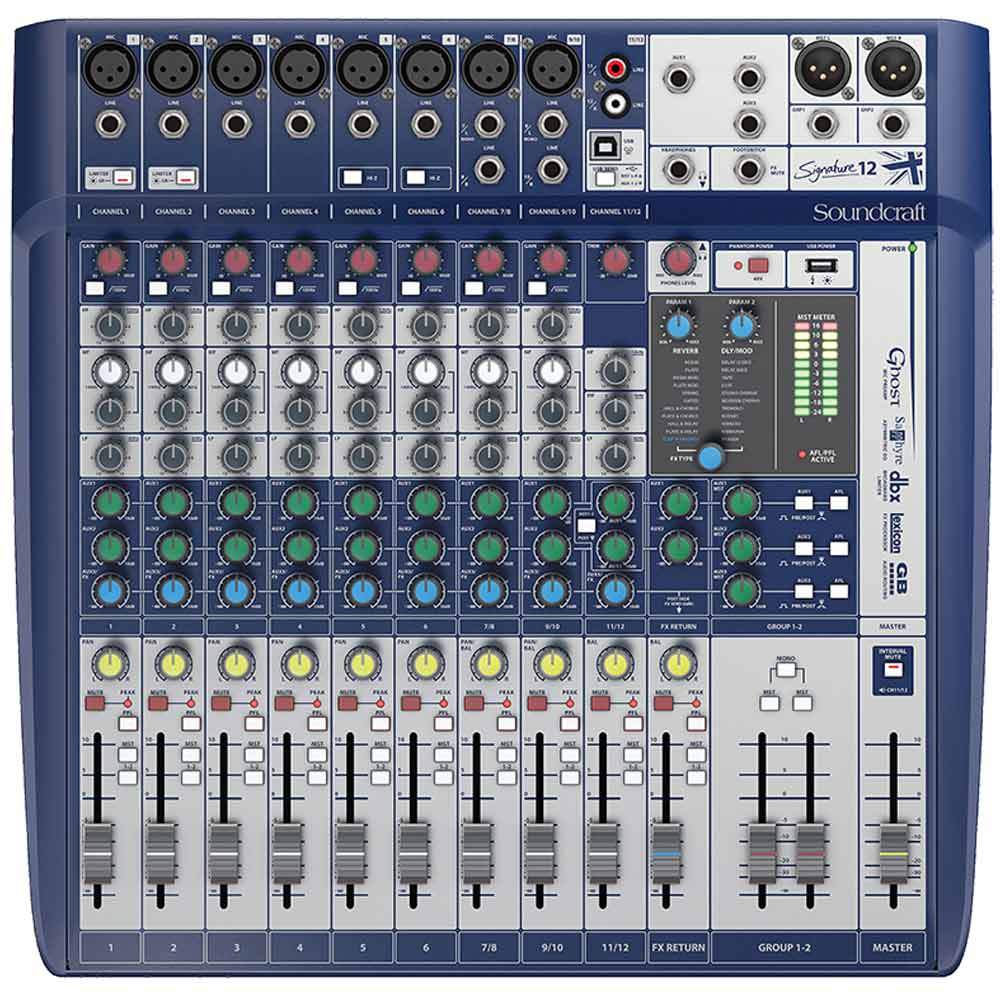 Analog Mixers - Soundcraft Signature 12 Compact Analogue Mixer