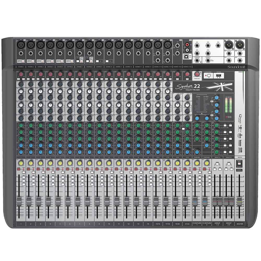 Analog Mixers - Soundcraft Signature 22 MTK Analogue Mixer