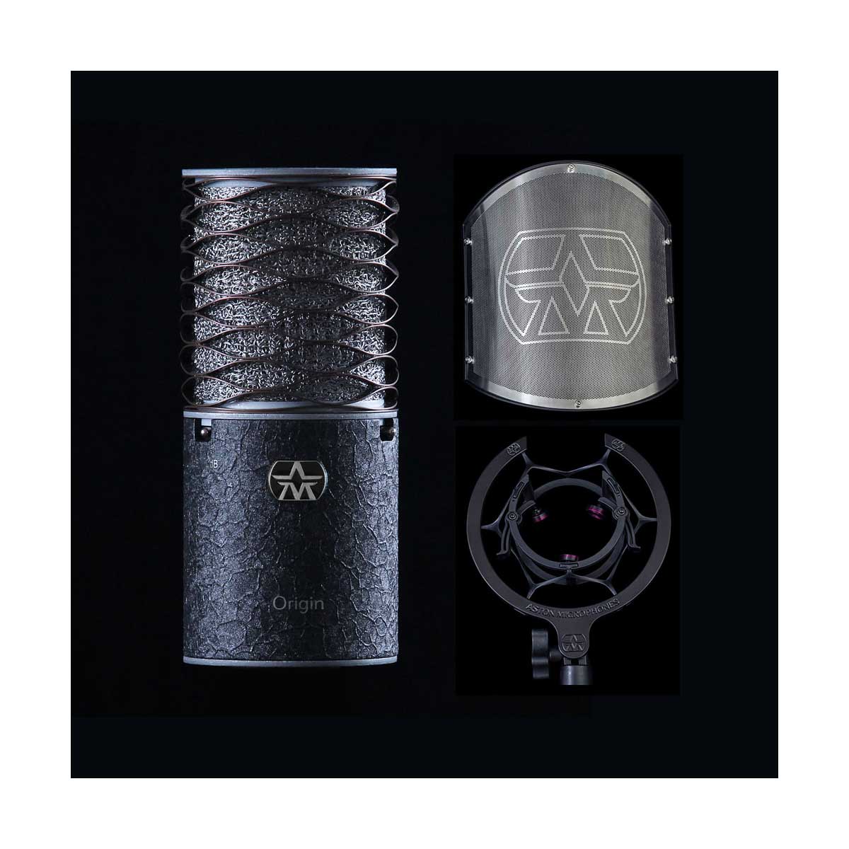Aston Origin Black Bundle Microphone Studio Production Set