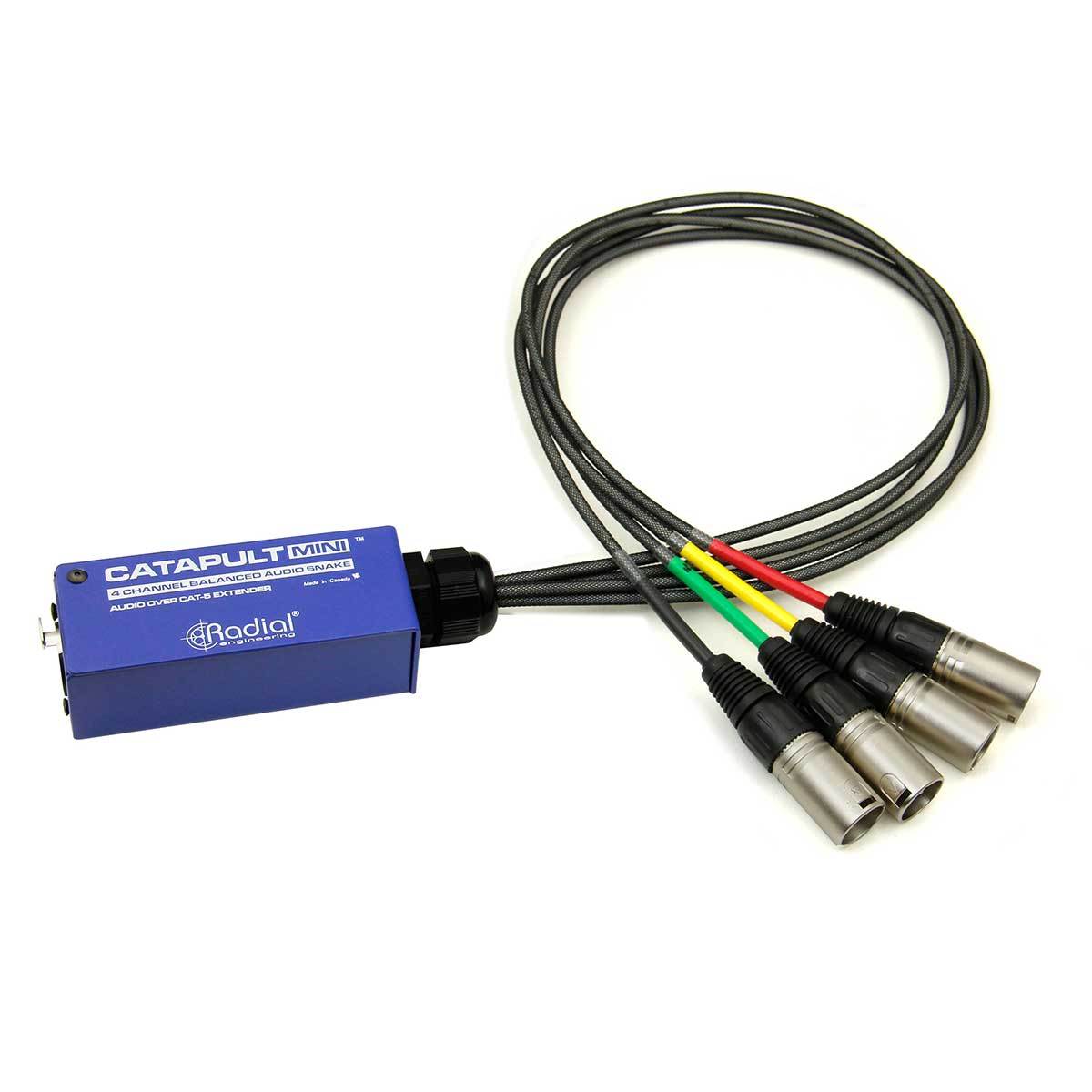 Audio Snake - Radial Engineering Catapult MINI RX 4-Channel Cat 5 Audio Snake Receiver