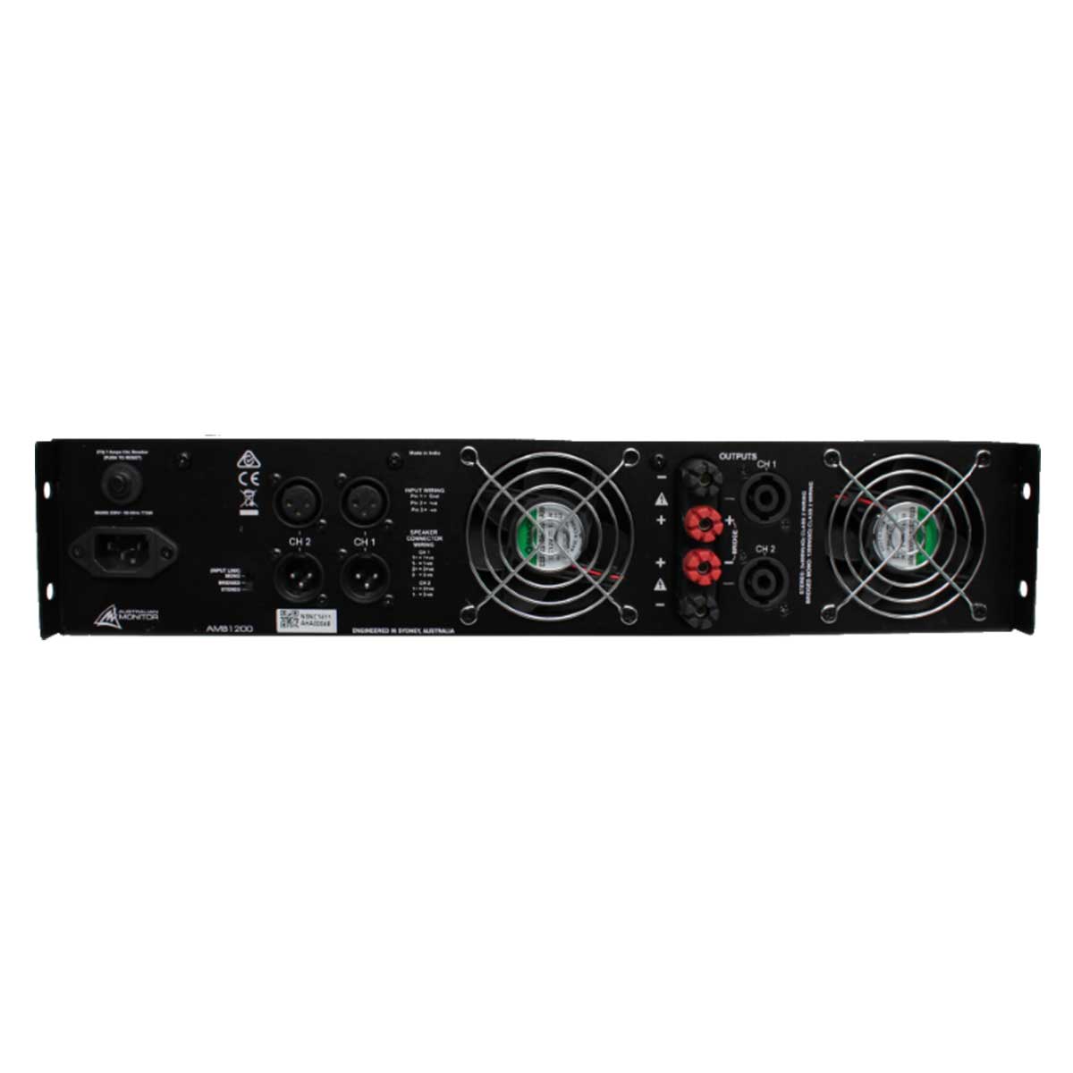 Australian Monitor AMB1200 2 x 600W Power Amplifier