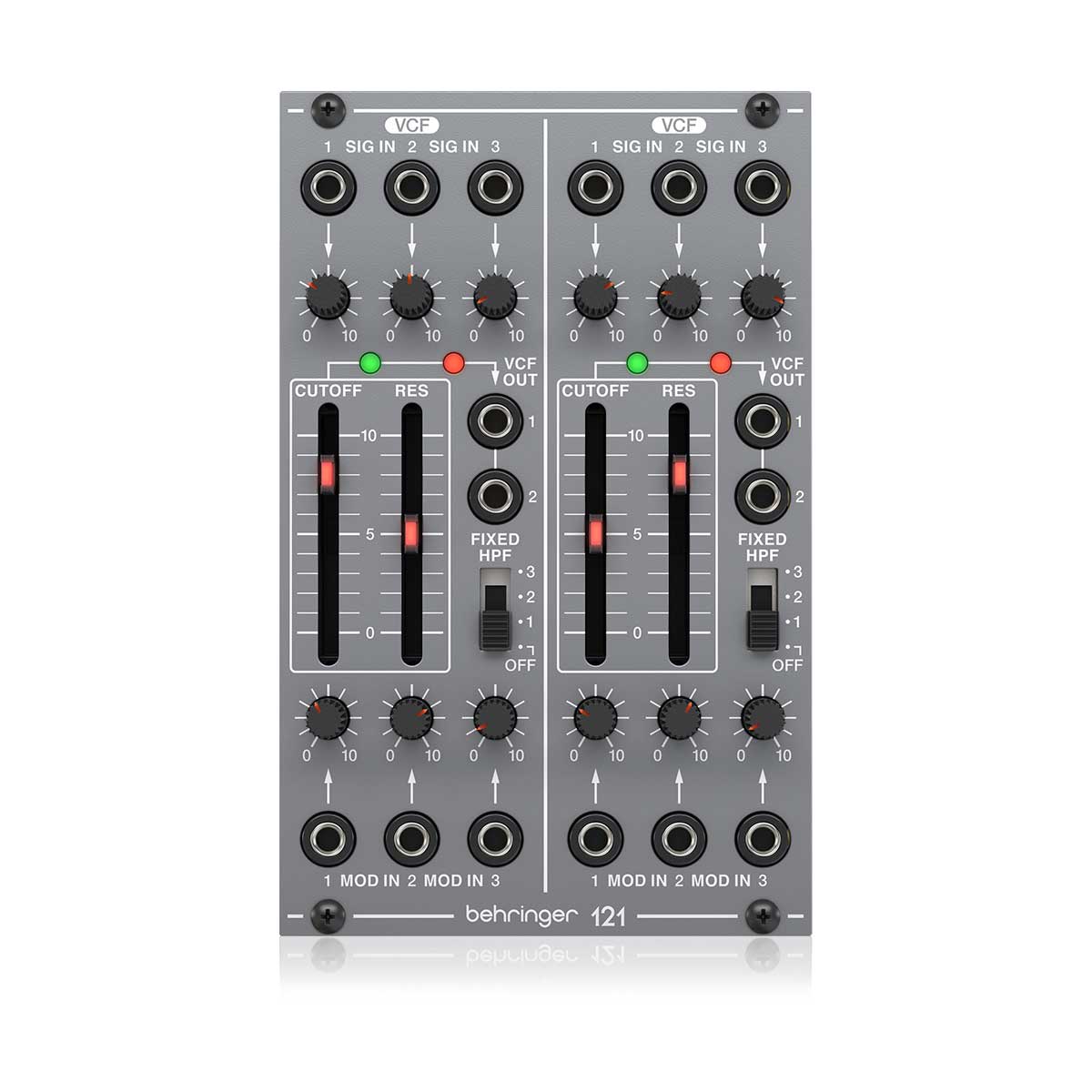 Behringer 121 Dual VCF Module Top