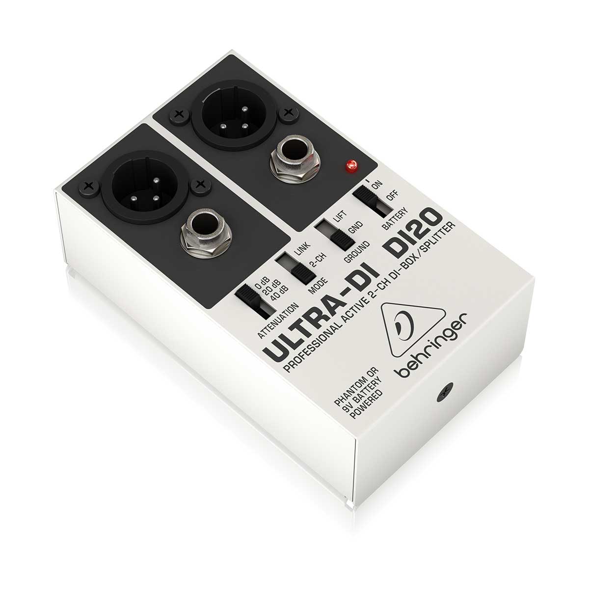 Behringer ULTRA-DI DI20 Professional Active 2-Channel DI-Box/Splitter