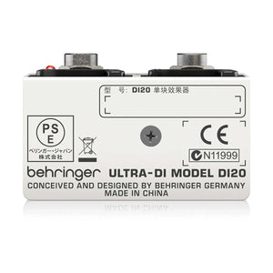 Behringer ULTRA-DI DI20 Professional Active 2-Channel DI-Box/Splitter