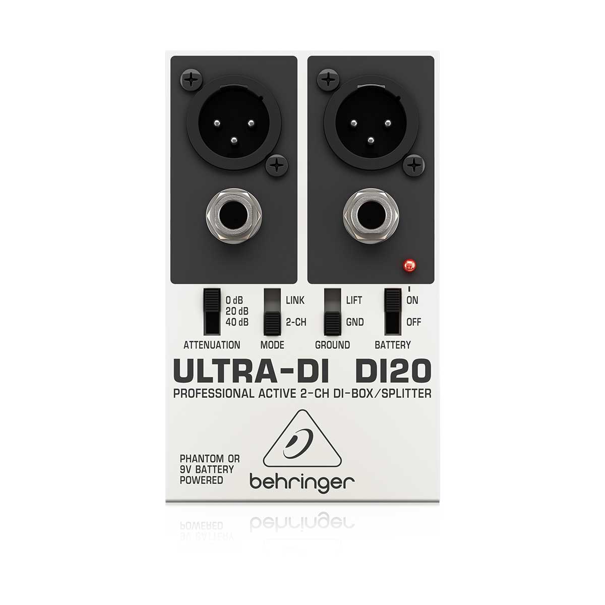 Behringer ULTRA-DI DI20 Professional Active 2-Channel DI-Box/Splitter