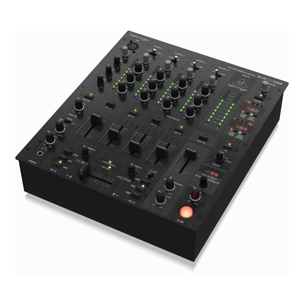 Behringer DJX900USB Professional 5-Channel DJ Mixer with infinium VCA Crossfader, Advanced Digital Effects and USB/Audio Interface