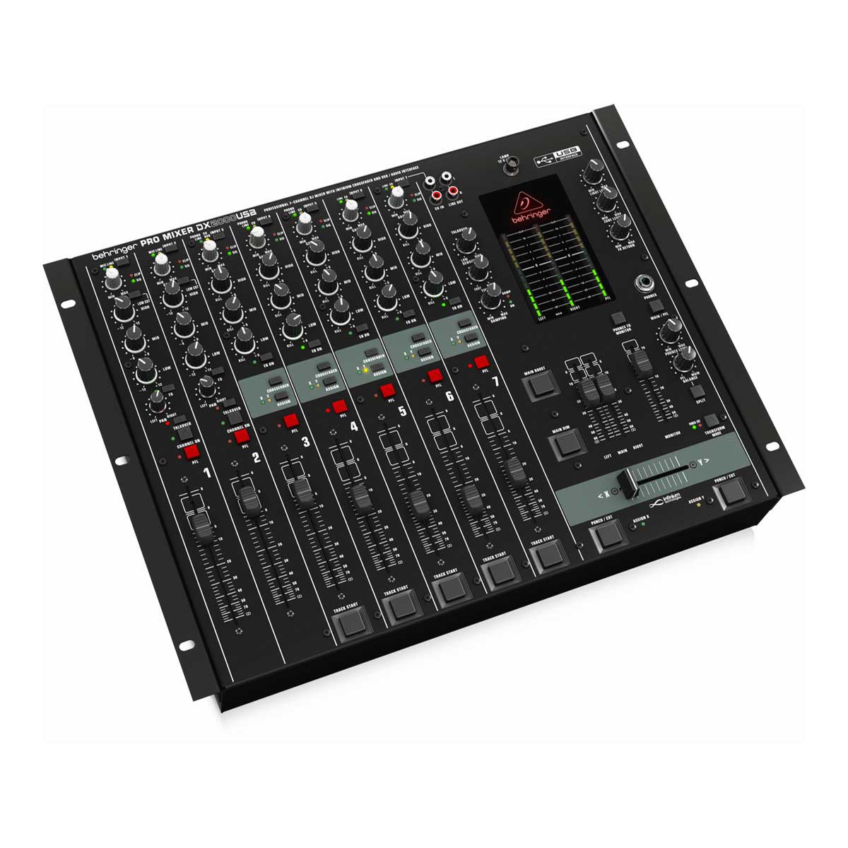 Behringer DX2000USB Professional 7-Channel DJ Mixer with infinium VCA Crossfader and USB/Audio Interface